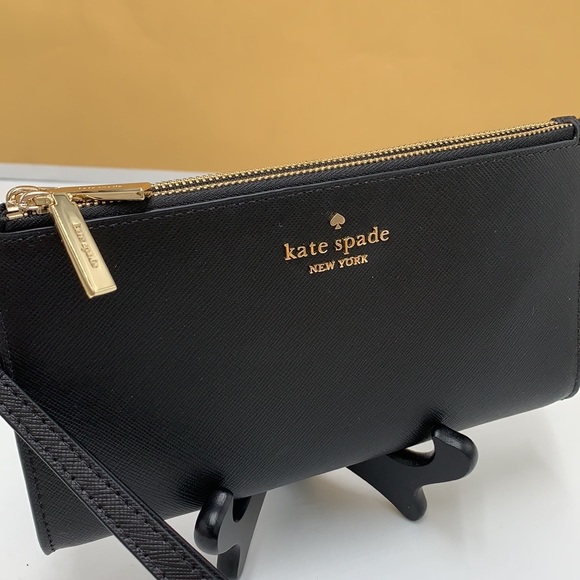 KATE SPADE Madison Double Zip Wristlet BLACK COLOR - Picture 3 of 14